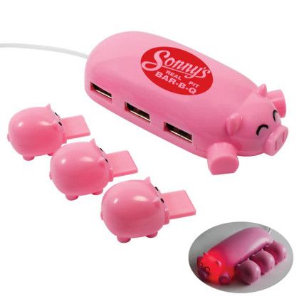 Custom Pig USB 2.0 Hub Custom Pig USB 2.0 Hub