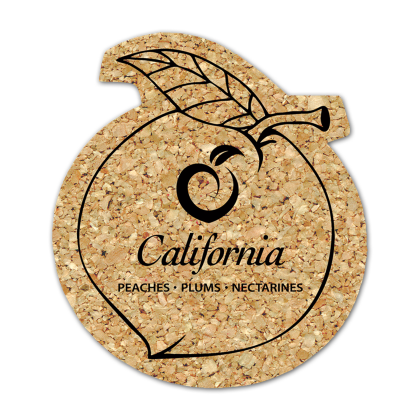 Custom Peach Cork Coaster 4PC Custom Peach Cork Coaster 4PC