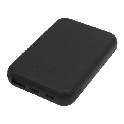Custom iGo 3,000mAh MagSecure Combo Charger- No Adapter Ring - Black Side view Custom iGo 3,000mAh MagSecure Combo Charger- No Adapter Ring - Black Side view