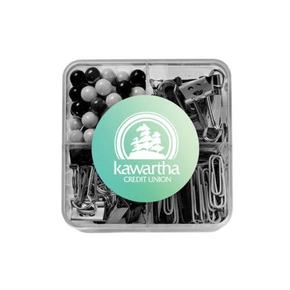 Custom Supply Line Square Clips & Pins Set Black & White Custom Supply Line Square Clips & Pins Set Black & White