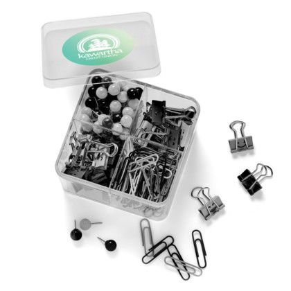 Custom Supply Line Square Clips & Pins Set Black & White - In Use Custom Supply Line Square Clips & Pins Set Black & White - In Use