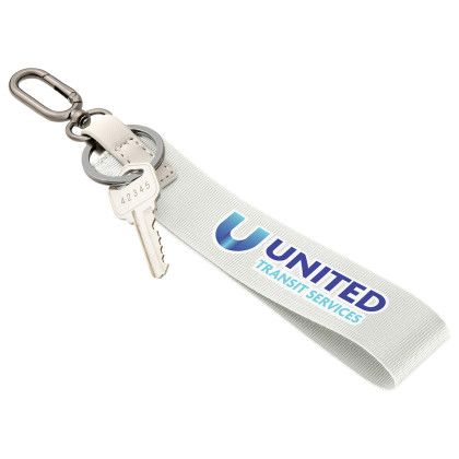 Custom AeroLOFT Never Lost Keychain - White Custom AeroLOFT Never Lost Keychain - White