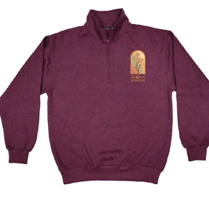 Custom Full Color Unisex 1/4 Zip Fleece Pullover - Burgundy Red Custom Full Color Unisex 1/4 Zip Fleece Pullover - Burgundy Red