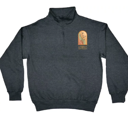 Custom Full Color Unisex 1/4 Zip Fleece Pullover - Charcoal Custom Full Color Unisex 1/4 Zip Fleece Pullover - Charcoal