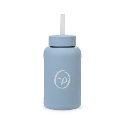 Custom Axis Glass Straw Bottle - 21 oz - Slate blue Custom Axis Glass Straw Bottle - 21 oz - Slate blue