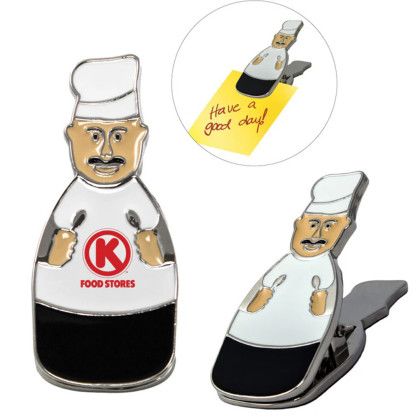 Custom Chef Metal Clip with Magnet