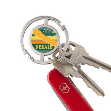 Custom Nite Ize Medallion 2.0 Key Carabiner - Silver with Key Custom Nite Ize Medallion 2.0 Key Carabiner - Silver with Key