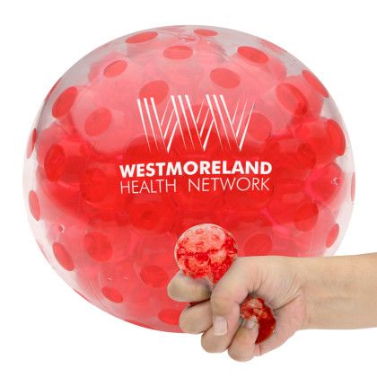 Custom Bead Squeeze Gel Ball - Red Custom Bead Squeeze Gel Ball - Red