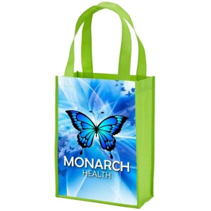Custom Sublimated Payson Non-Woven Mini Tote - Lime 