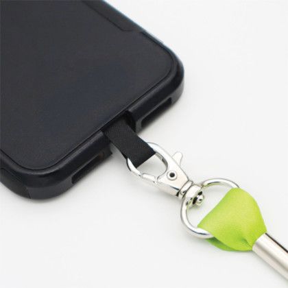 Custom Phone Wristlet - White In use Custom Phone Wristlet - White In use
