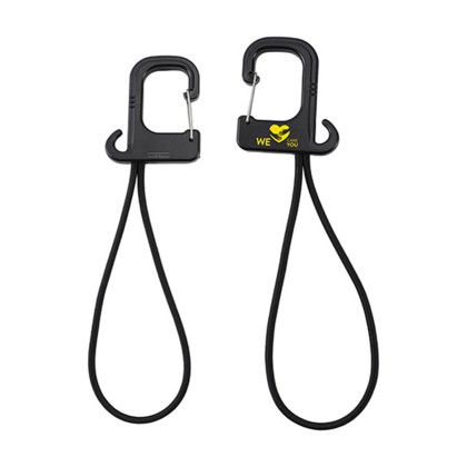 Custom Swivel Clip Folding Bag Hanger - Black Custom Swivel Clip Folding Bag Hanger - Black