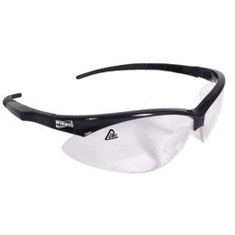Custom Black Trim Safety Glasses - Black