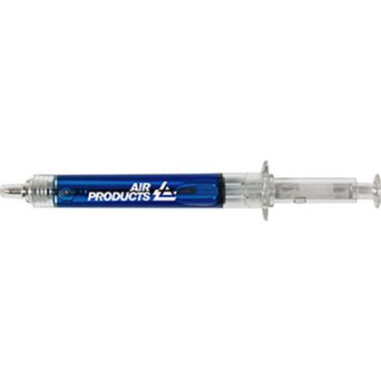 Custom Syringe Pen - Blue Custom Syringe Pen - Blue