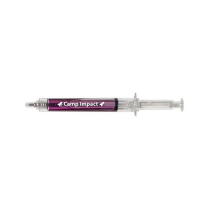 Custom Syringe Pen - Purple Custom Syringe Pen - Purple