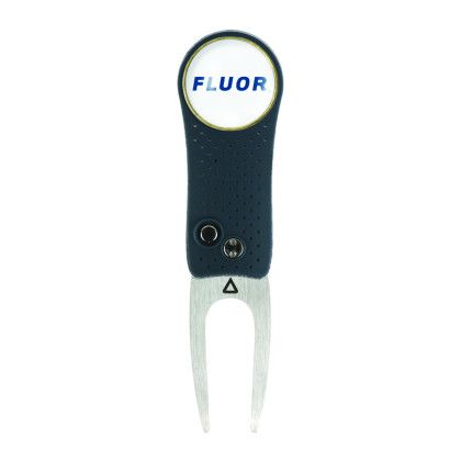 Custom Ahead Switchfix Divot Repair Tool - Navy with Silver open view