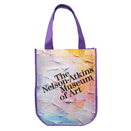 Custom Yuma Sublimated Non-Woven Curve Bottom Tote - Purple Custom Yuma Sublimated Non-Woven Curve Bottom Tote - Purple