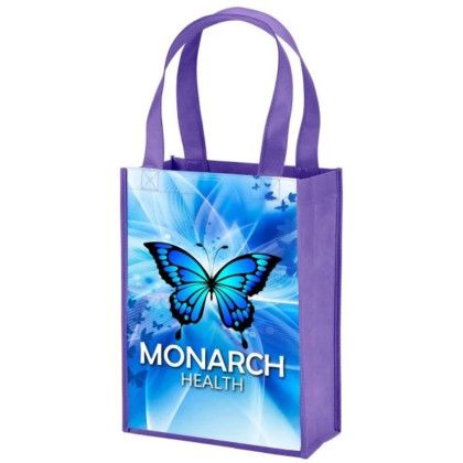 Custom Sublimated Payson Non-Woven Mini Tote - Purple 