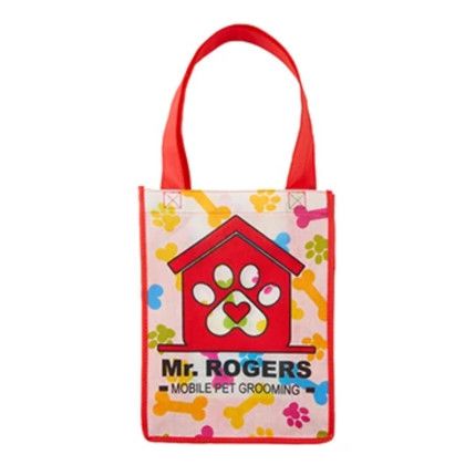 Custom Sublimated Payson Non-Woven Mini Tote - Red