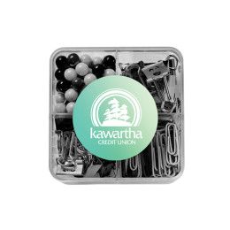 Custom Supply Line Square Clips & Pins Set Black & White 