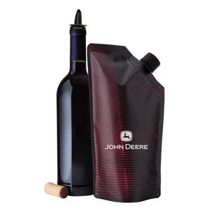 Custom Vapur 750mL Vintage Wine Carrier - Maroon Front View Custom Vapur 750mL Vintage Wine Carrier - Maroon Front View