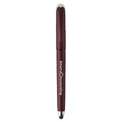 Custom Pacifica Velvet-Touch VGC Stylus Gel Pen - Metallic Dark Red