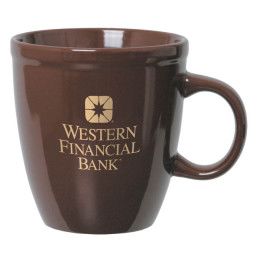 16 oz Color Cleveland Promotional Custom Imprinted With Logo - Brown