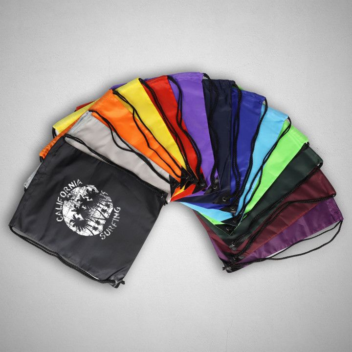 Drawstring Backpack Customize Design Custom 210D Drawstring Backpack