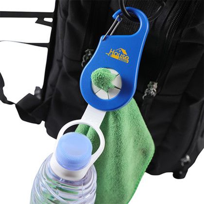Custom Clipper Towel & Bottle Holder - Blue Lifestyle Custom Clipper Towel & Bottle Holder - Blue Lifestyle