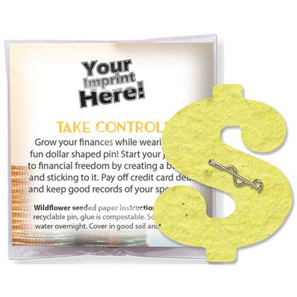 Custom Plantable Pin - Stock Awareness Designs - Financial Inside View Custom Plantable Pin - Stock Awareness Designs - Financial Inside View