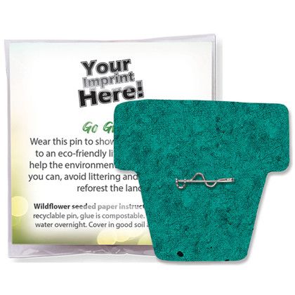 Custom Plantable Pin - Stock Awareness Designs - Eco Friendly Inside View Custom Plantable Pin - Stock Awareness Designs - Eco Friendly Inside View