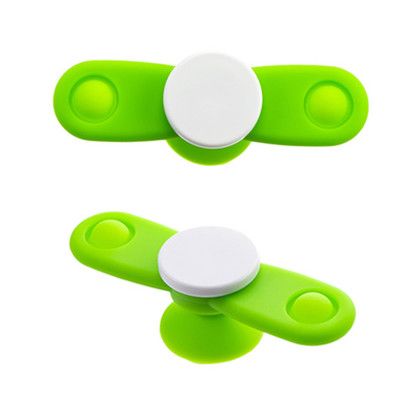 Custom Push Pop Propeller with Suction Cup - Lime green