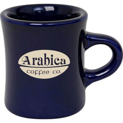 8.5 oz Color Diner Promotional Custom Imprinted With Logo - Cobalt