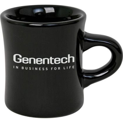 8.5 oz Color Diner Promotional Custom Imprinted With Logo - Black