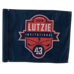 Custom 14" x 20" Full Color Golf Flag, 2 ply Custom 14" x 20" Full Color Golf Flag, 2 ply
