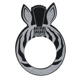 Custom 12" Foam Zebra Visor Custom 12" Foam Zebra Visor