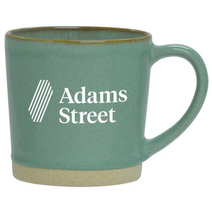 Custom 12 oz. Rustic Ceramic Mug - Green Custom 12 oz. Rustic Ceramic Mug - Green