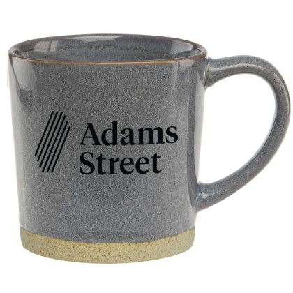 Custom 12 oz. Rustic Ceramic Mug - Gray Custom 12 oz. Rustic Ceramic Mug - Gray