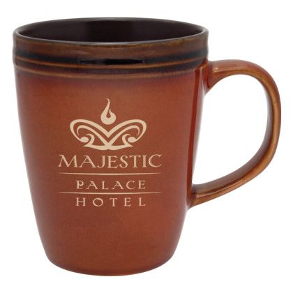 Custom 14 oz. Antigua Ceramic Mug - Russet