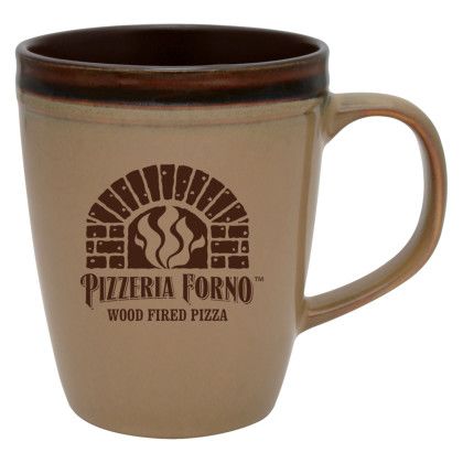 Custom 14 oz. Antigua Ceramic Mug - Sand