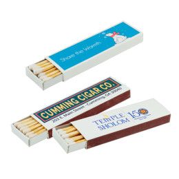 Custom 3" Wood Match 12 Pack