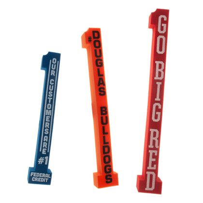 Custom 28" x 3.5" #1 Foam Noodle - All Colors Custom 28" x 3.5" #1 Foam Noodle - All Colors