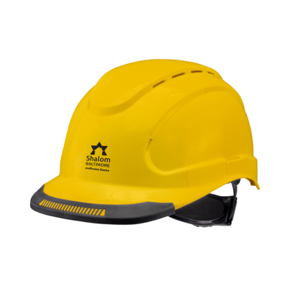 Custom Hypeman 6-point Ratchet Type I Cap Style Hard Hat - yellow Custom Hypeman 6-point Ratchet Type I Cap Style Hard Hat - yellow