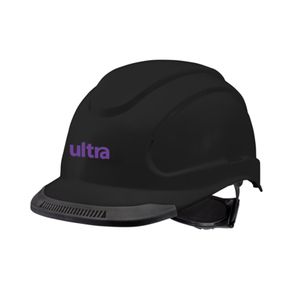 Custom Hypeman 6-point Ratchet Type I Cap Style Hard Hat - Black Custom Hypeman 6-point Ratchet Type I Cap Style Hard Hat - Black