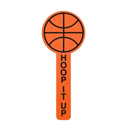 Custom 15" Basketball Foam Cheerstick - Orange Custom 15" Basketball Foam Cheerstick - Orange