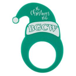 Custom 14" Foam Santa/Elf Visor - Forest green