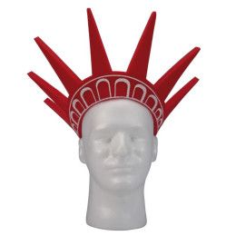 Custom 18" Statue of Liberty Foam Novelty Visor - Red