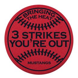 Custom 12" Baseball Foam Mitt - Red