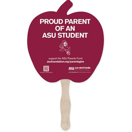 Custom Stock Shape Hand Fan - Apple pumpkin Custom Stock Shape Hand Fan - Apple pumpkin