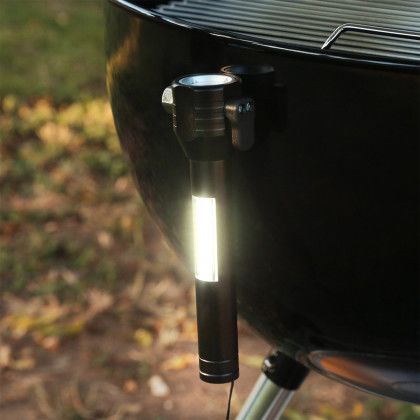 Custom ReNew PowerGuard Rechargeable Light & Multi Tool - Black In Use Custom ReNew PowerGuard Rechargeable Light & Multi Tool - Black In Use