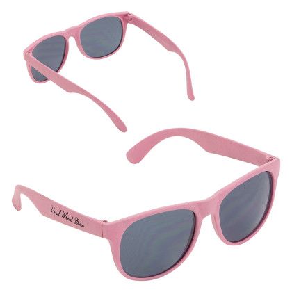 Custom Doral Wheat Straw Sunglasses - Pink